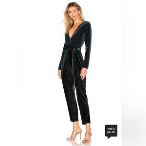 LOVERS AND FRIENDS: HART JUMPSUIT DEEP EMERALD